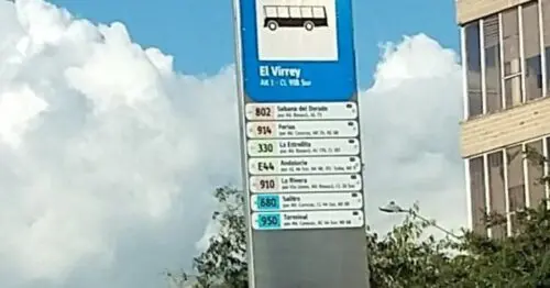 PARADERO SITP CALLE 91B SUR  059A12